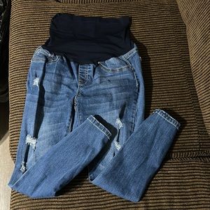 Blue Savvy Maternity Jeans. Worn once.
